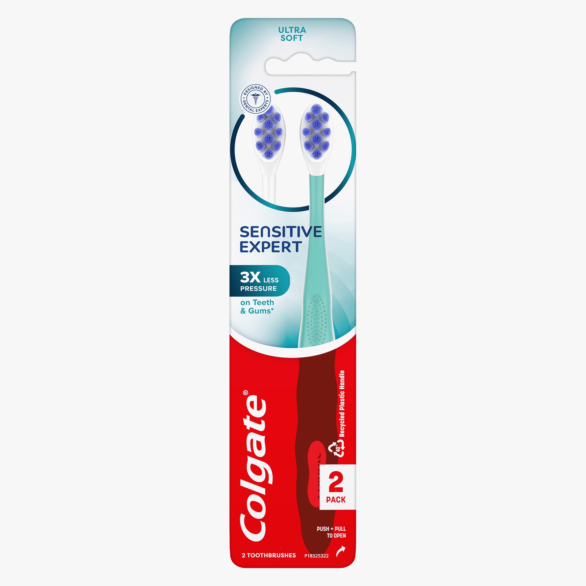 Colgate Sensitive Expert Ultra Soft Toothbrush 2 Pack.