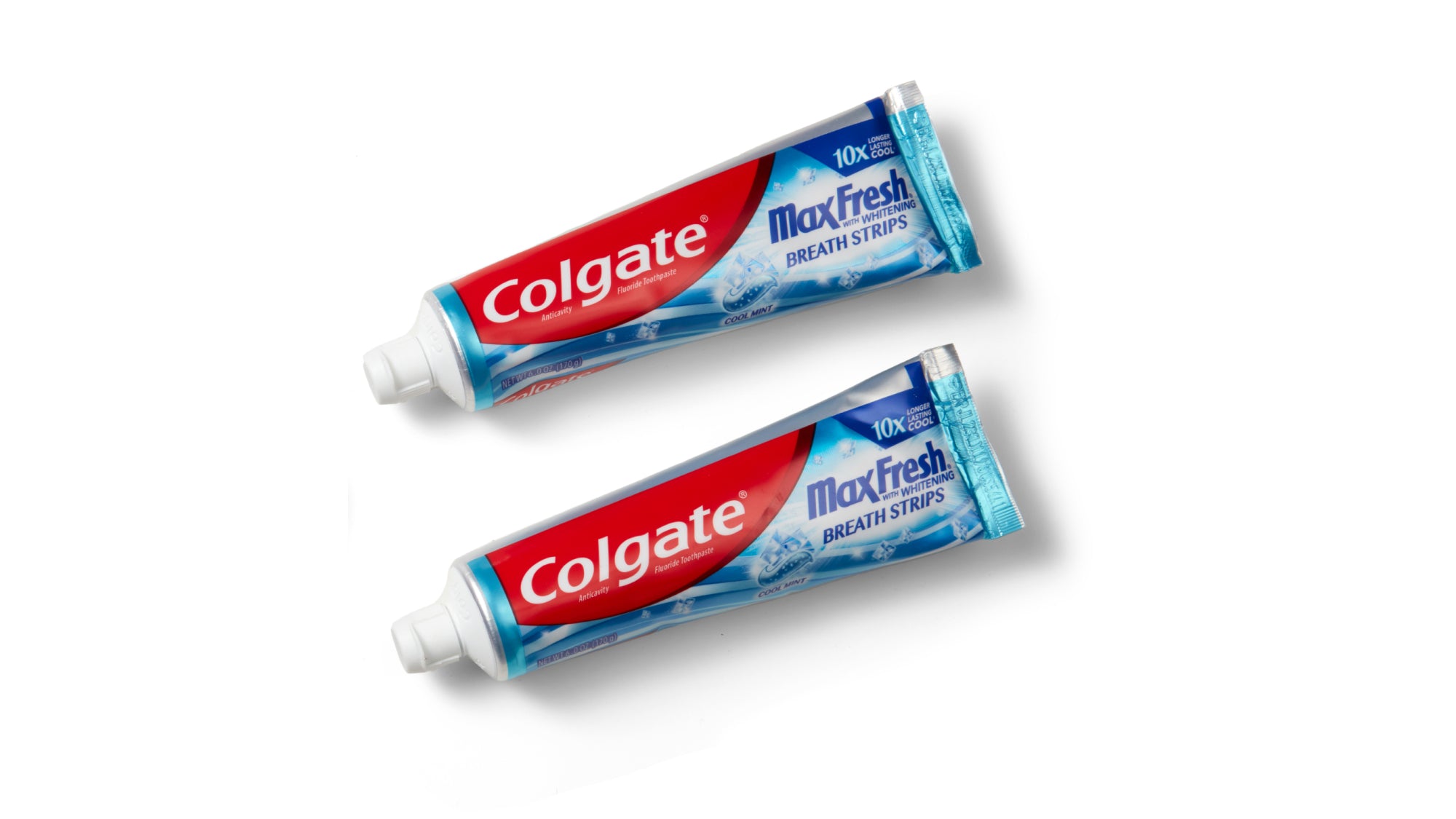 Colgate Max Fresh Toothpaste with Mini Breath Strips, 2 Pack